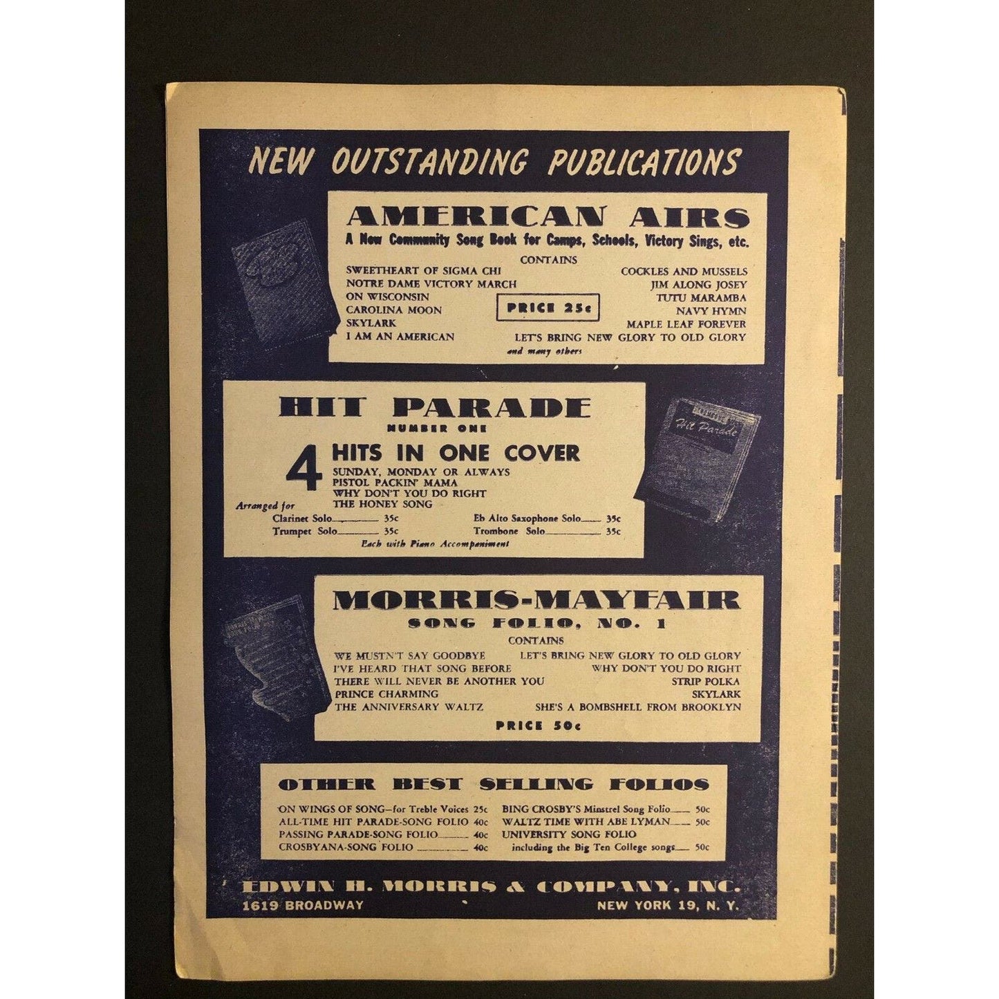 Vintage 1940's Sheet Music "I'll Walk Alone" Sammy Cahn & Jule Styne