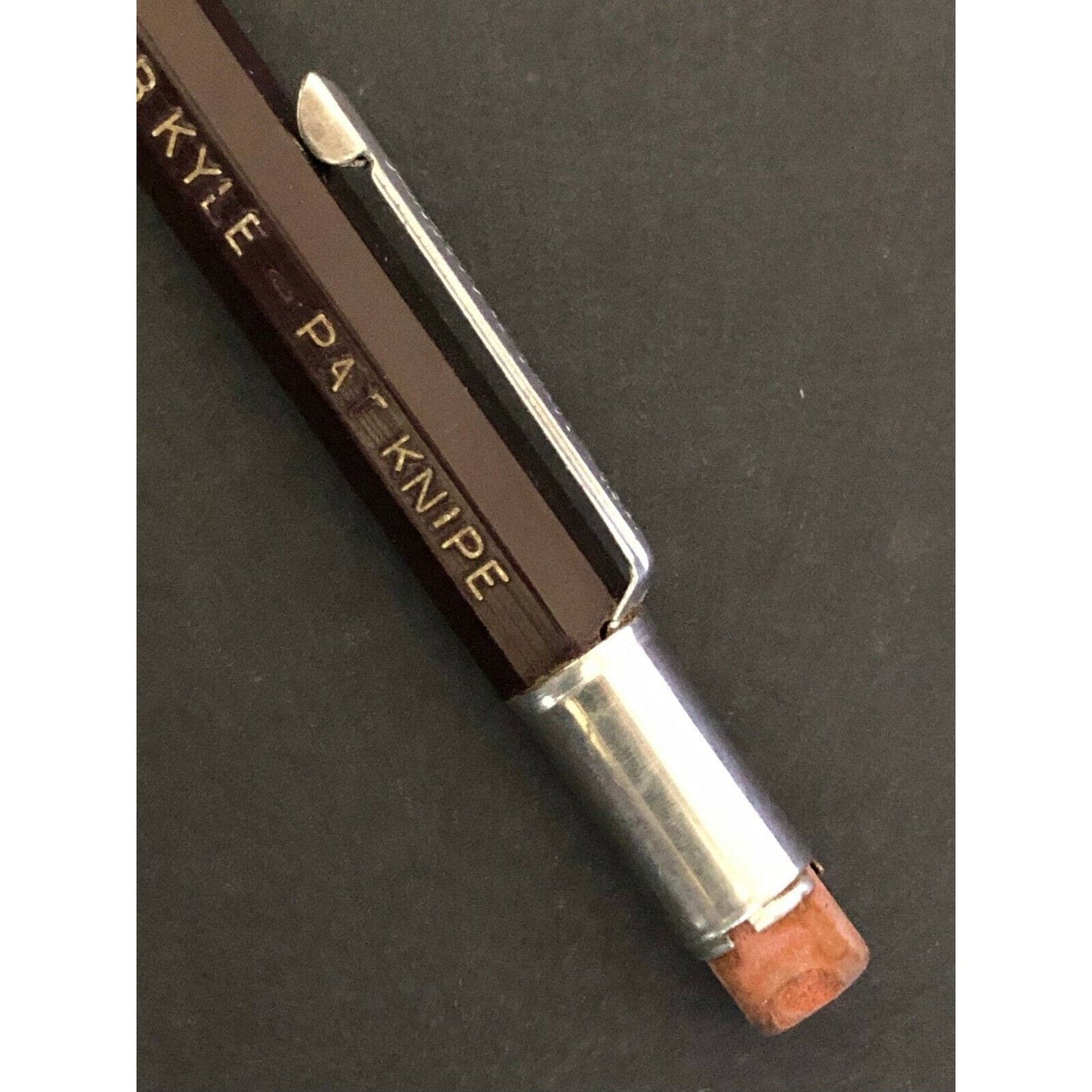 c1940's-50's "K-T Oil Corp" Kansas Tub Kyle Pat Knipe Mechanical Advertising Pen