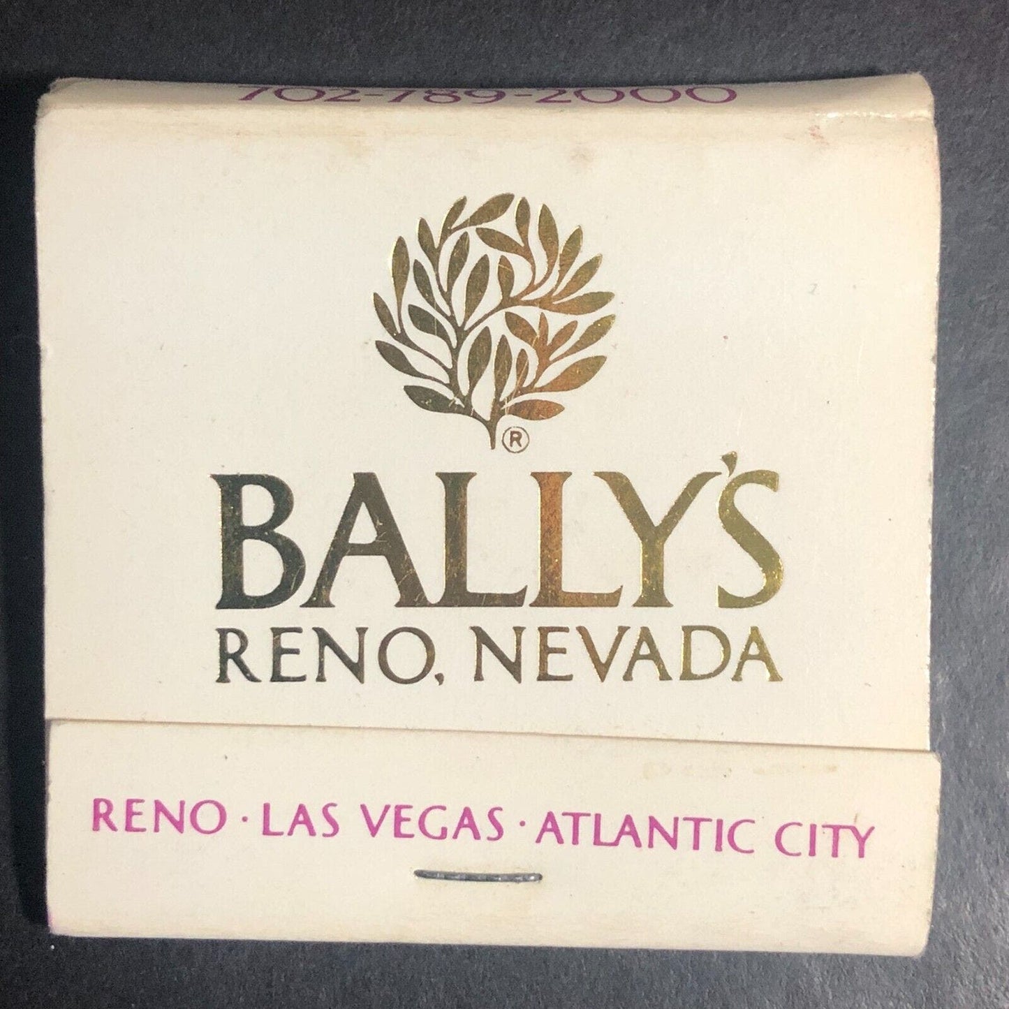 Bally's Reno Nevada China Seas Restaurant Full Matchbook c1980's Boat Sunset
