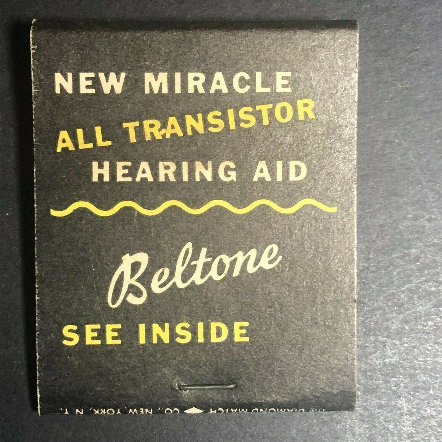 "Beltone Hearing Aid" "Hear Again - Live Again" c1960's-70's Full Matchbook