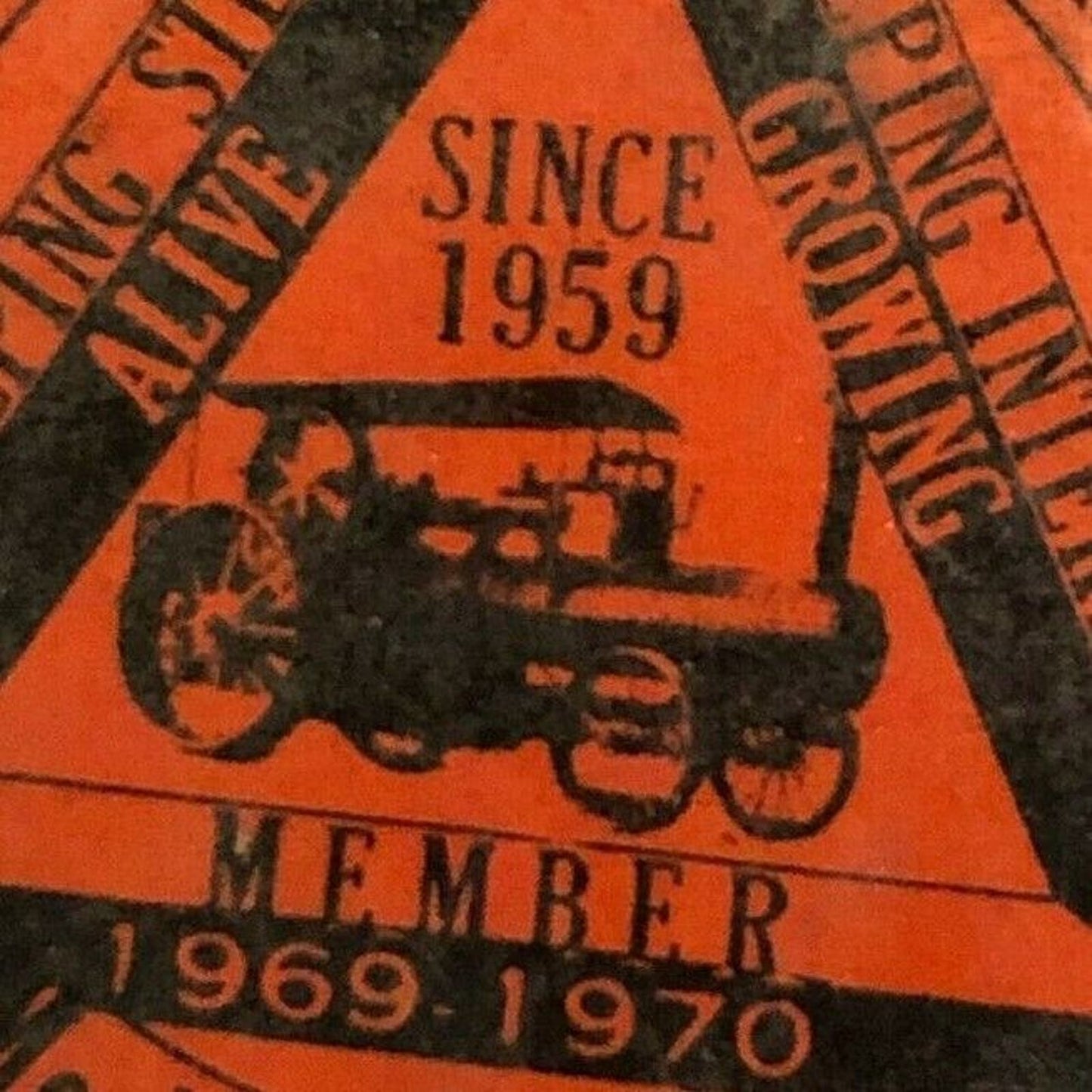 1969-70 Williams Grove Steam Engine Historical Mechanicsburg, PA Pin Back Button