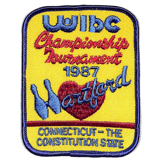 Hartford Connecticut 1987 Championship Tournament WIBC Embroidered Bowling Patch