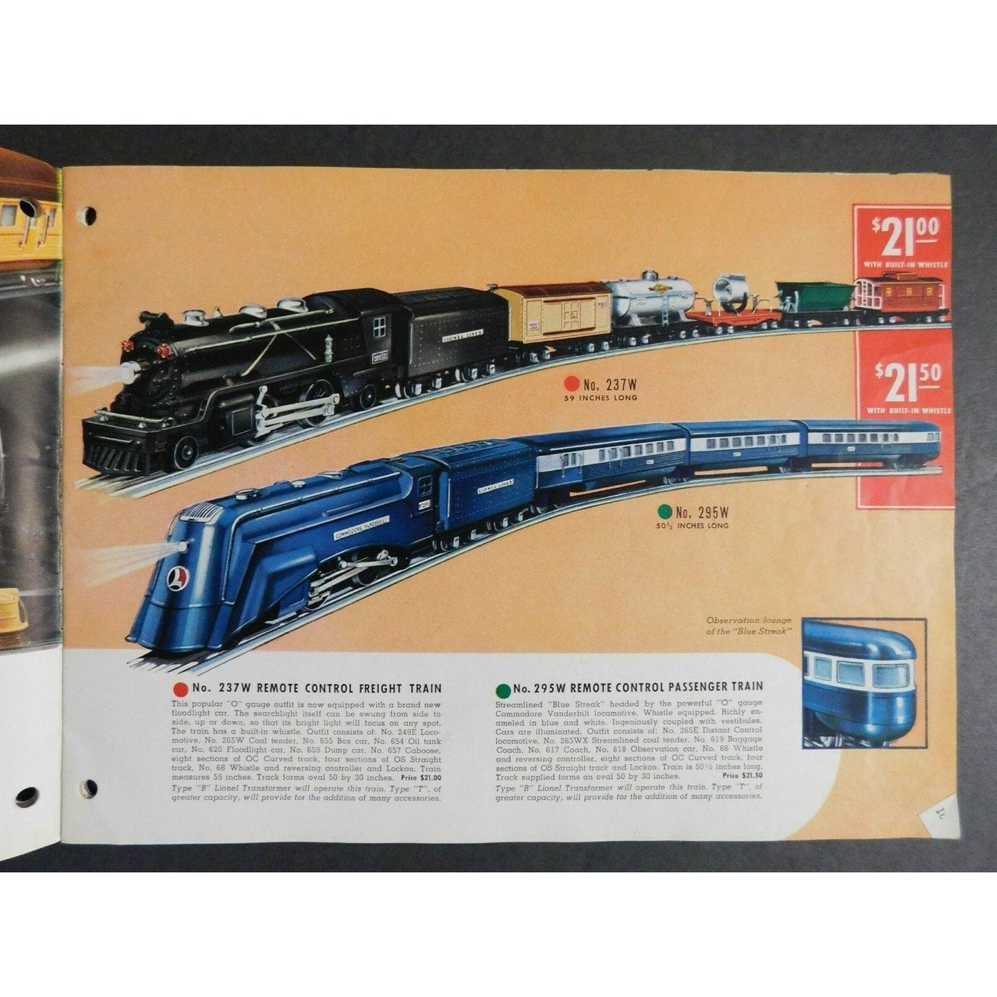 Scarce Original 1937 Lionel Electric Trains Catalog 46 pg. VGC Gary Nelson Coll.