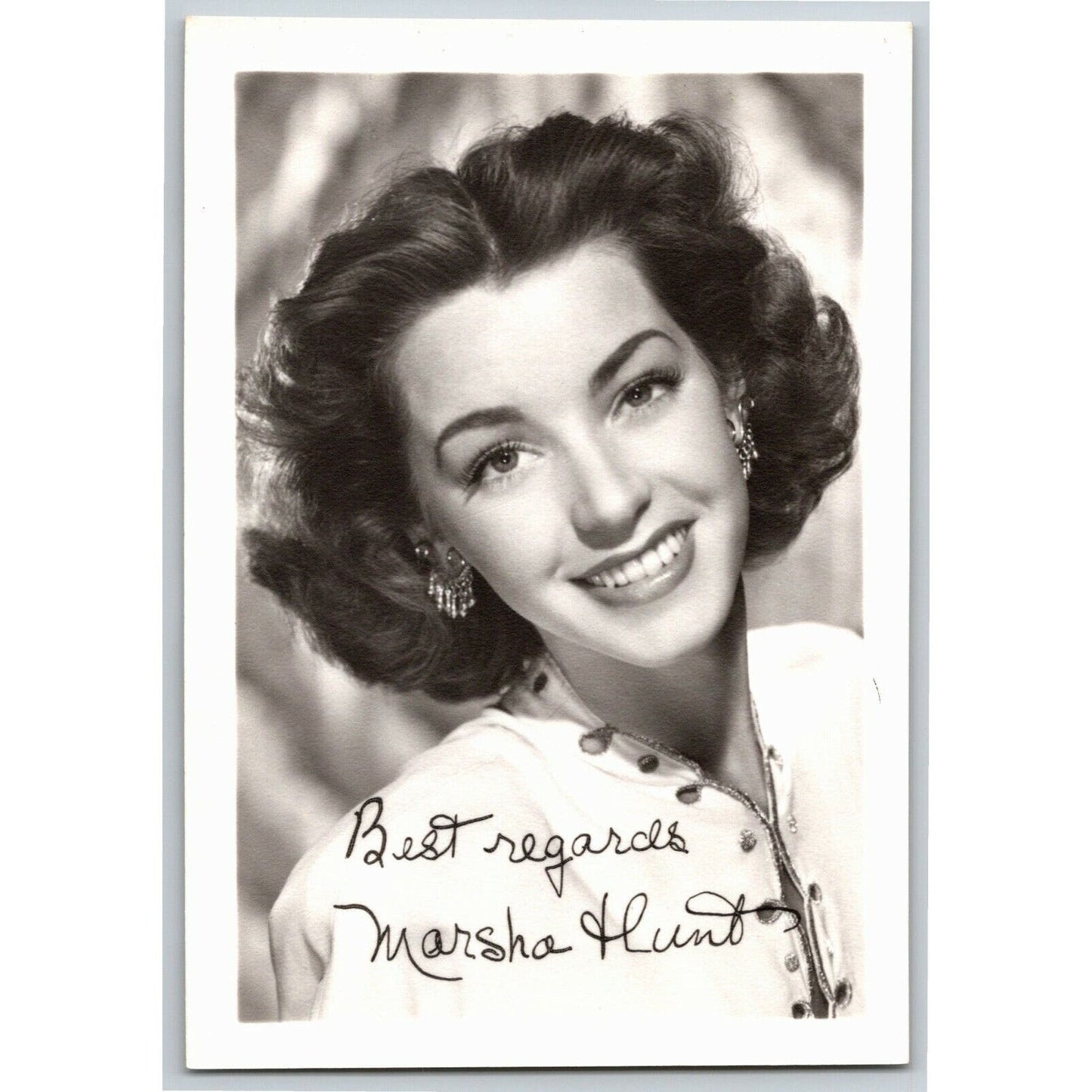 Marsha Hunt Leading Lady Promo Card - Ken Prag Coll. VGC