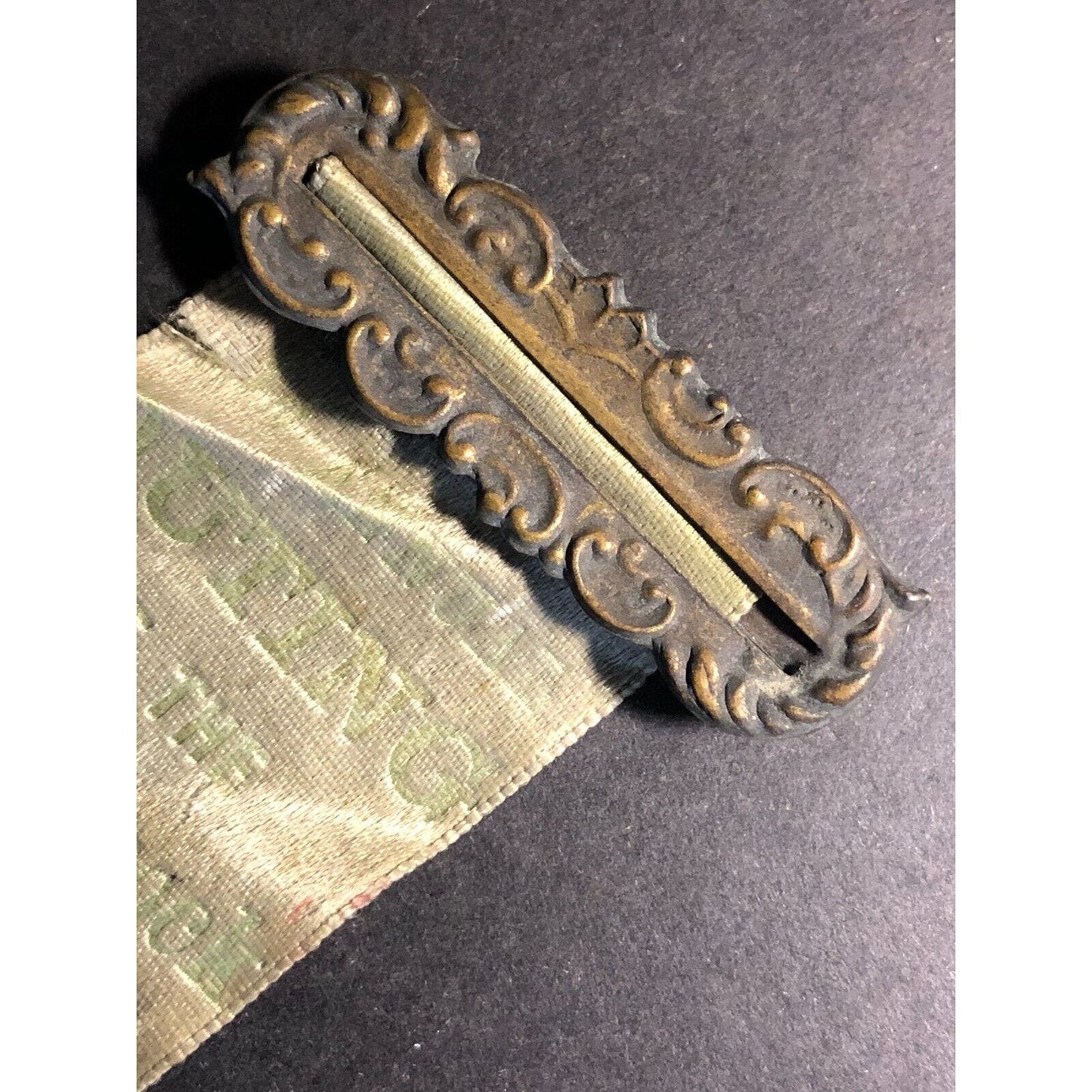 F. Hitchcock Outing of Fish Mongers Ass'n Vintage Steel Pinback Button 1902