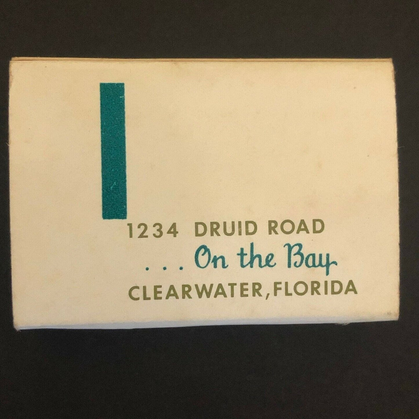 c1970's-80's Wooden Matchbox Matchbook "Siples Garden Seat" Clearwater, FL
