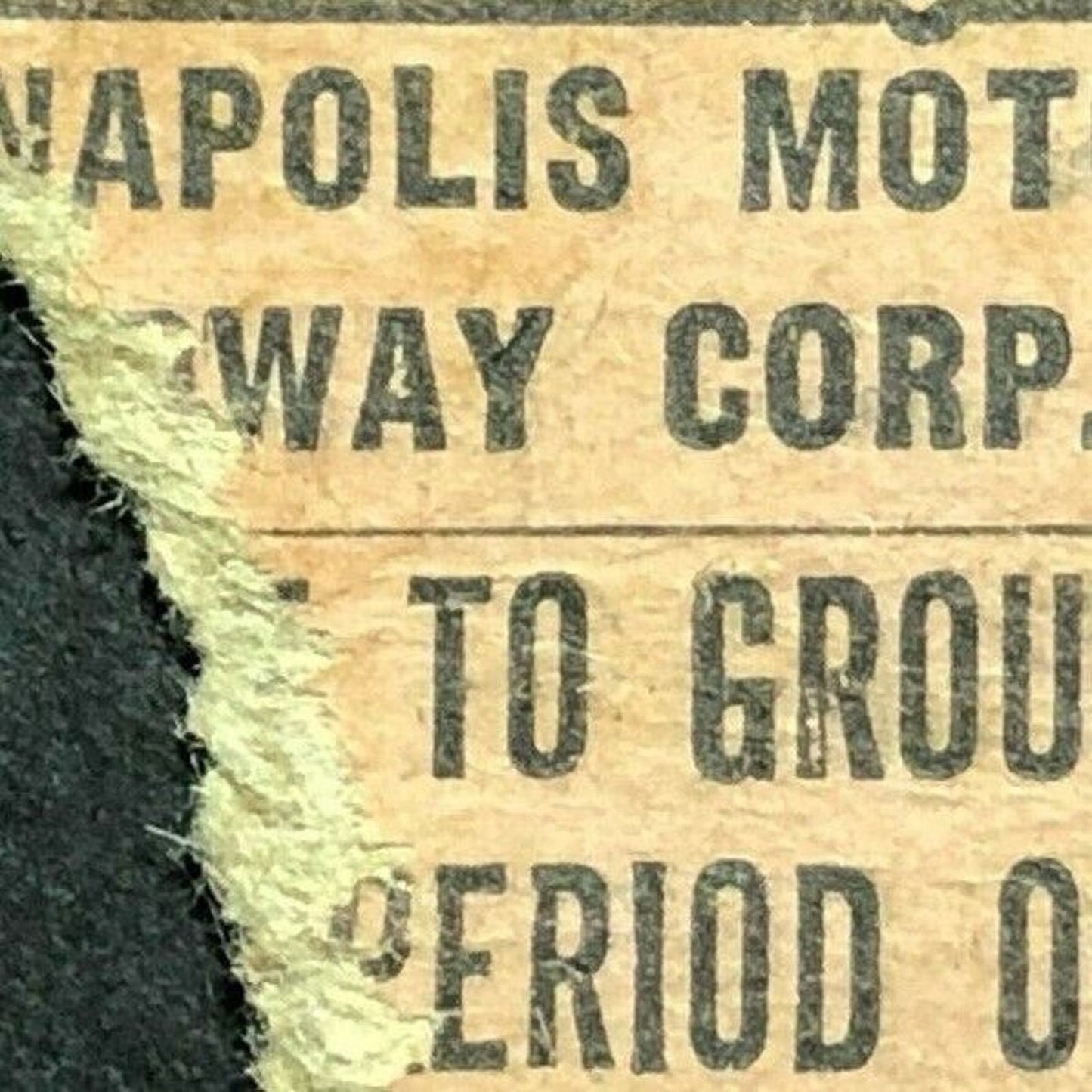 Vintage Race Racing Ticket Indianapolis Motor Speedway Indy Practice 1964
