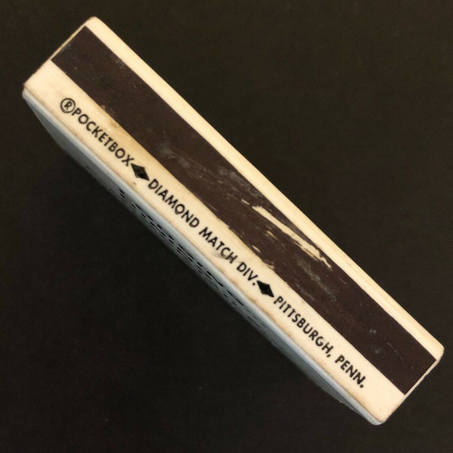 c1970's-80's Wooden Matchbox Matchbook "Mountain View Inn" Greensburg, PA