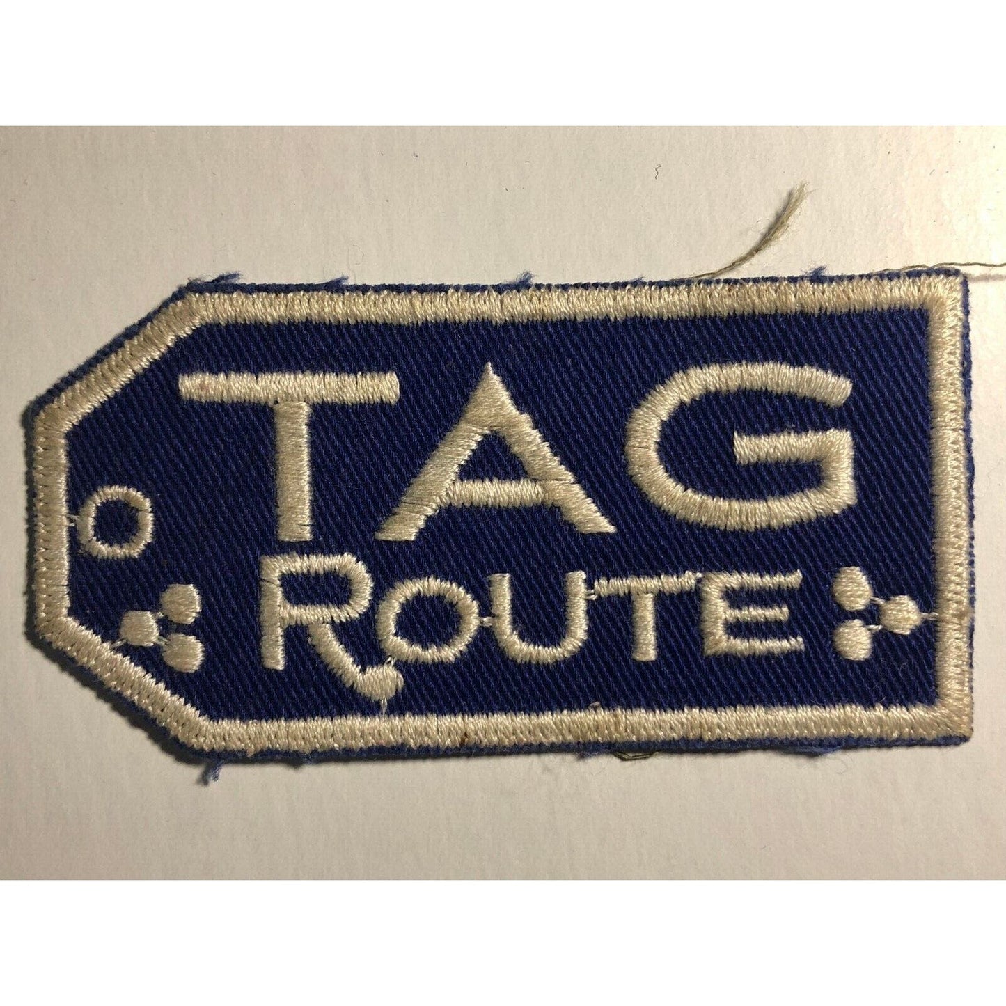 "Tag Route" Tennessee, Alabama Georgia RR Vintage Embr. Patch - c1960's-70's
