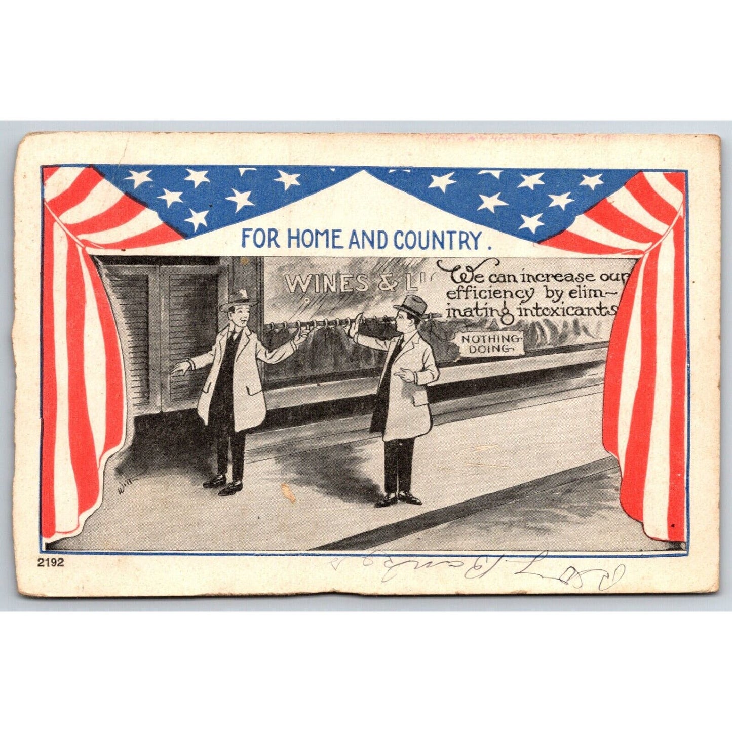 York, PA "The Regal" Store Prohibition Patriotic Advertising Postcard c1920's