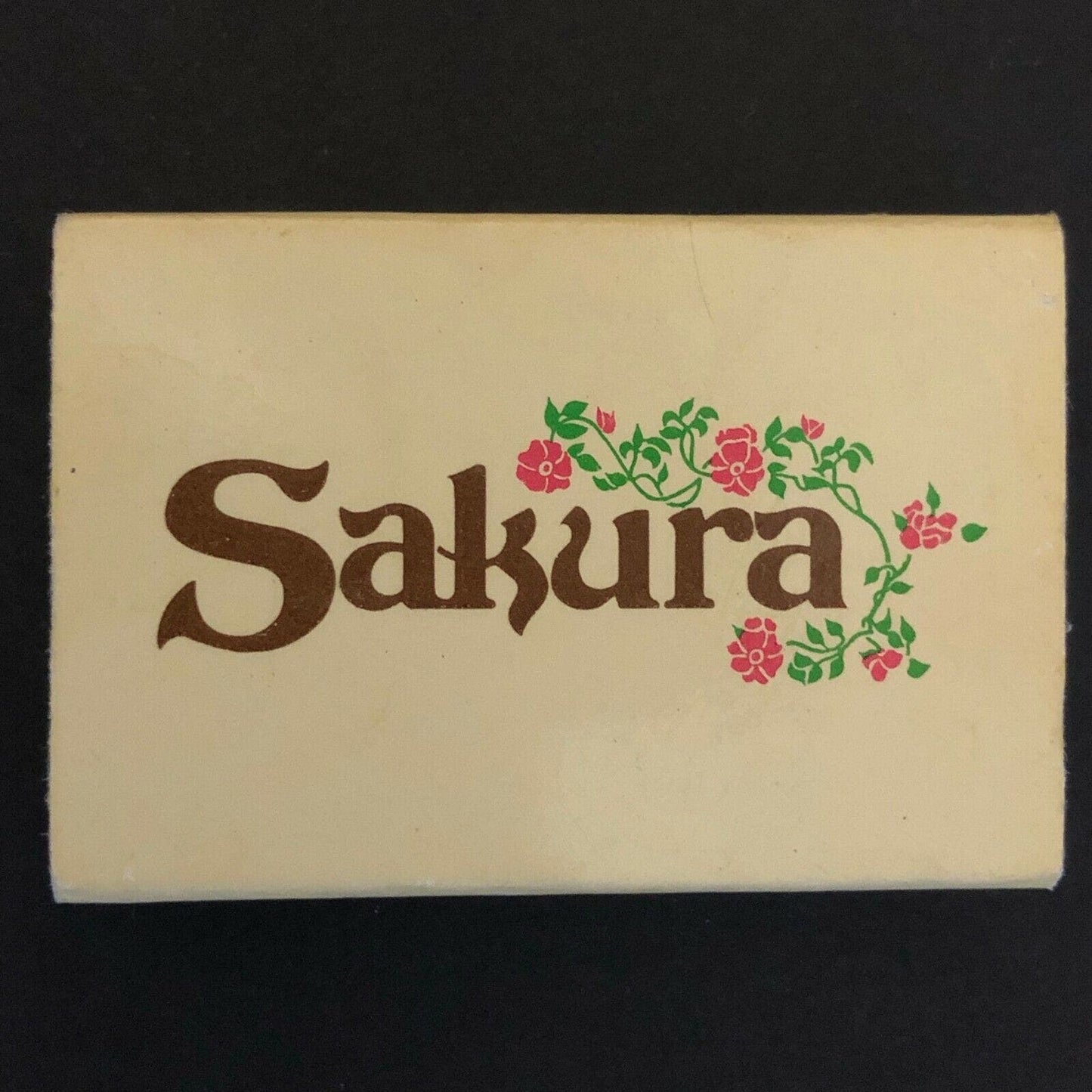 c1980's Wooden Matchboxes / Matchbooks "Sakura" Restaurant Westport, CONN