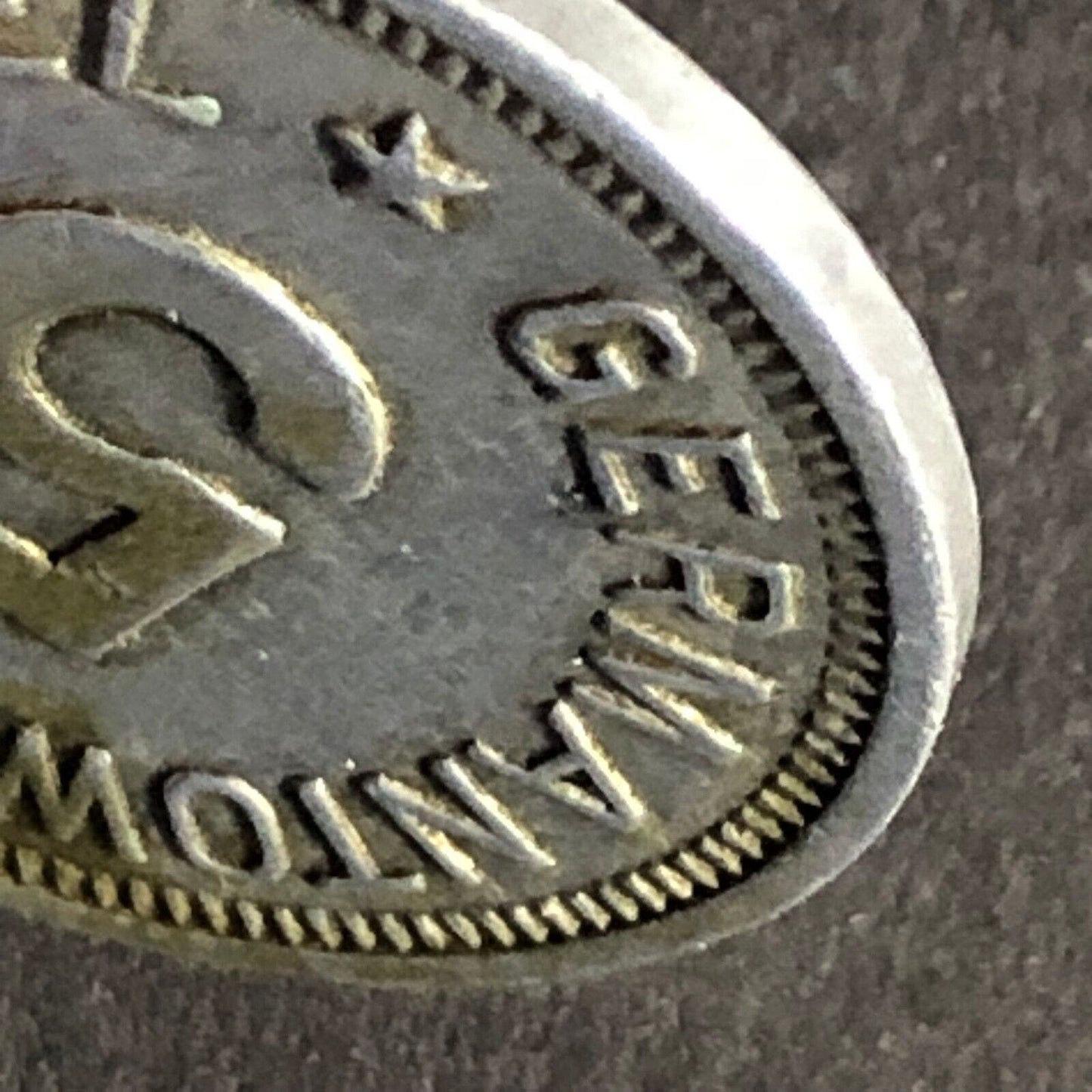 Germantown Liedertafel "5" Alum. Token 22.77mm w/ Lyre Very Scarce Philly Area