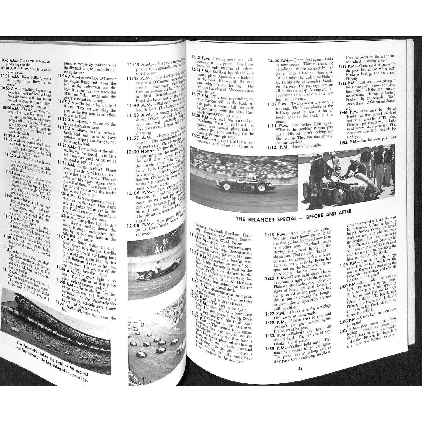 1956 Indy 500 Floyd Clymer's Indianapolis Yearbook IMS 112pp - VGC