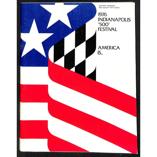 1976 "500" Festival Program +136pp - Indianapolis INDY 500 Many Local Ads - VGC