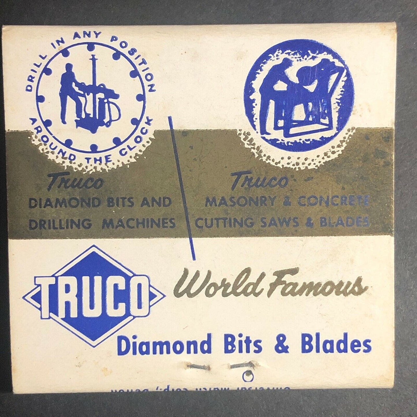 1960's Full Matchbook "Rock-Weld Equipment Corp" Truco Diamond Bridgeport, CT