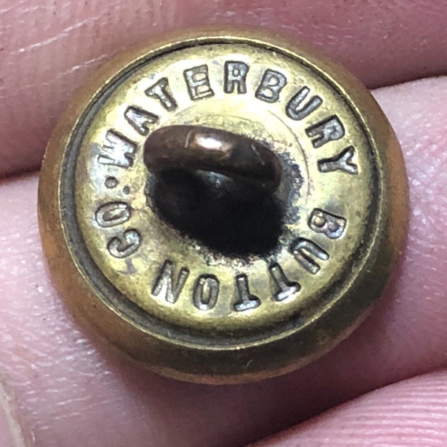Hartford Street Railway 1/2" Brass Uniform Button Waterbury Button Co. - Scarce