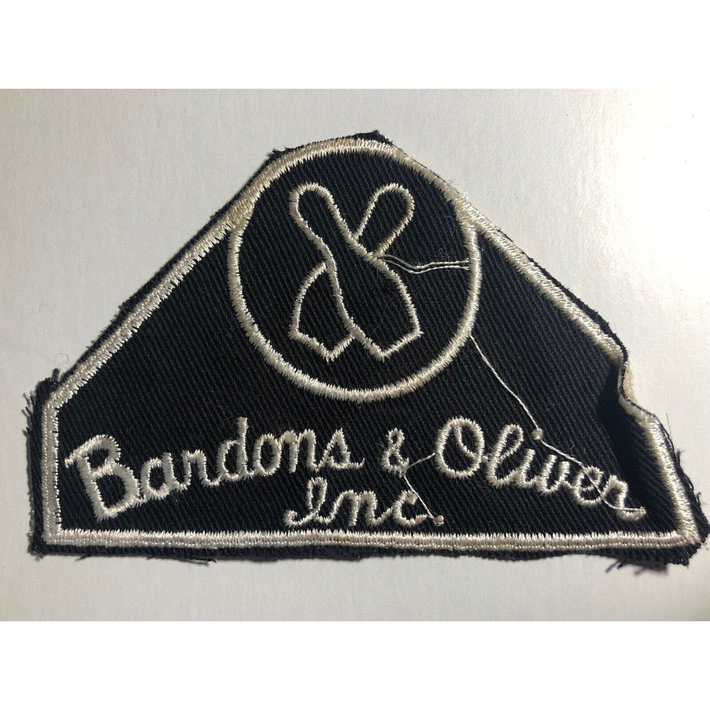Bardons & Oliver (Lathes - Bowling) Vintage Embroidered Patch VGC c1950's-60's