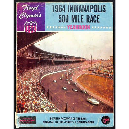 1964 Indy 500 Floyd Clymer's Indianapolis Yearbook IMS 190pp