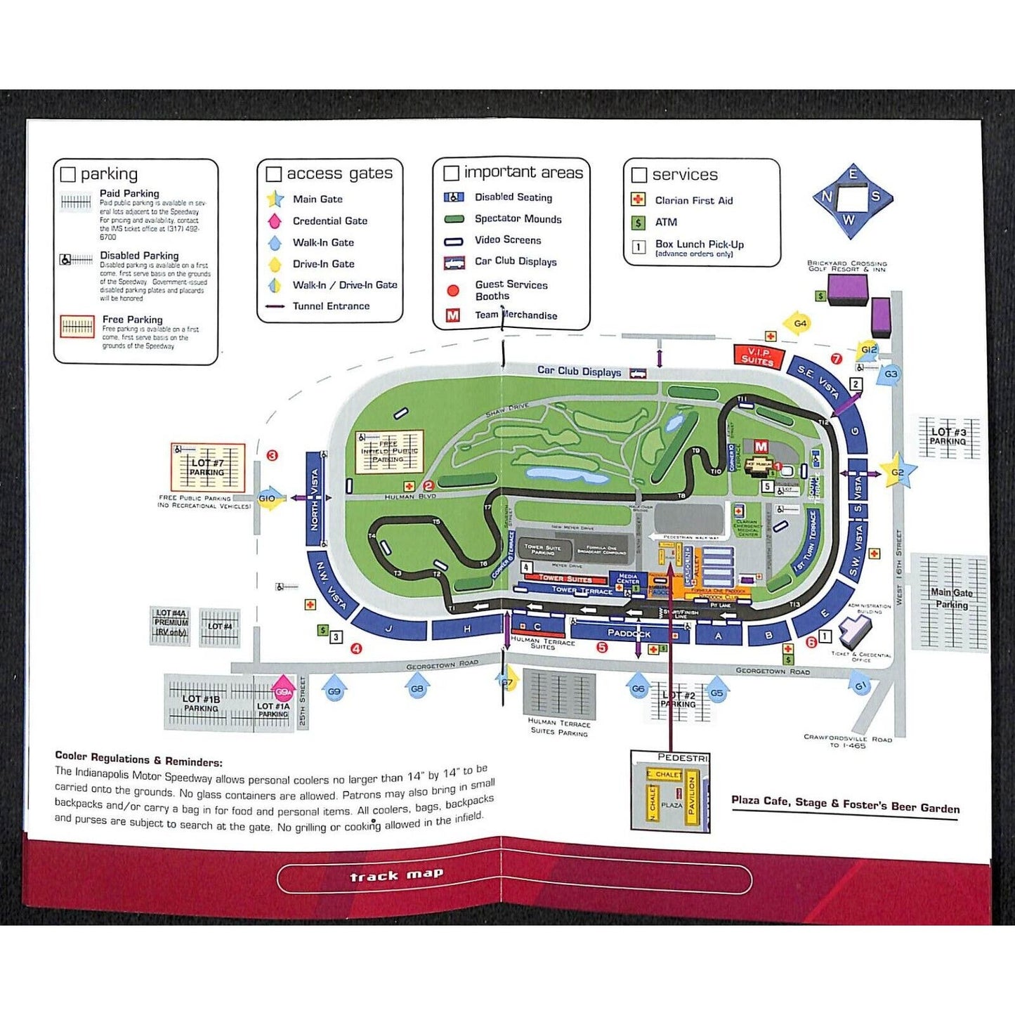 2004 "Experience Formula One at Indianapolis" Info Map Booklet 16pp VGC