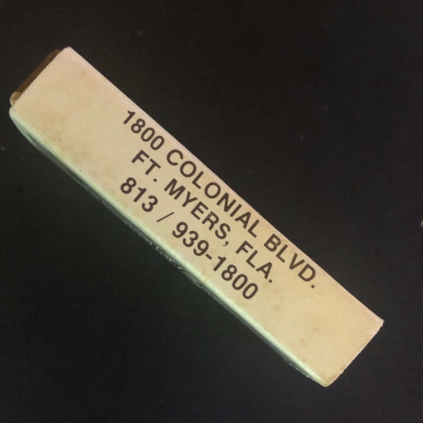 c1970's-80's Wooden Matchbox Matchbook "Hatch Cover Restaurant" Ft. Myers, FLA