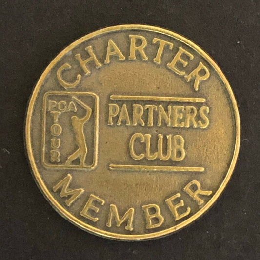 20mm Brass PGA Partners Club Charter Member Token / Marker - Fauver Collection