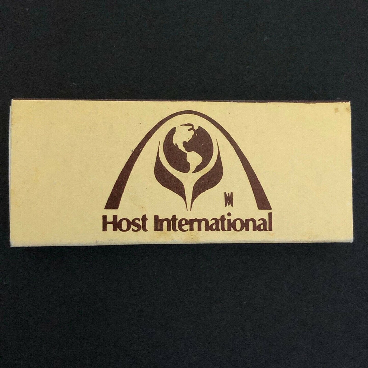 c1960's-70's Wooden Matchbox Matchbook - Host International