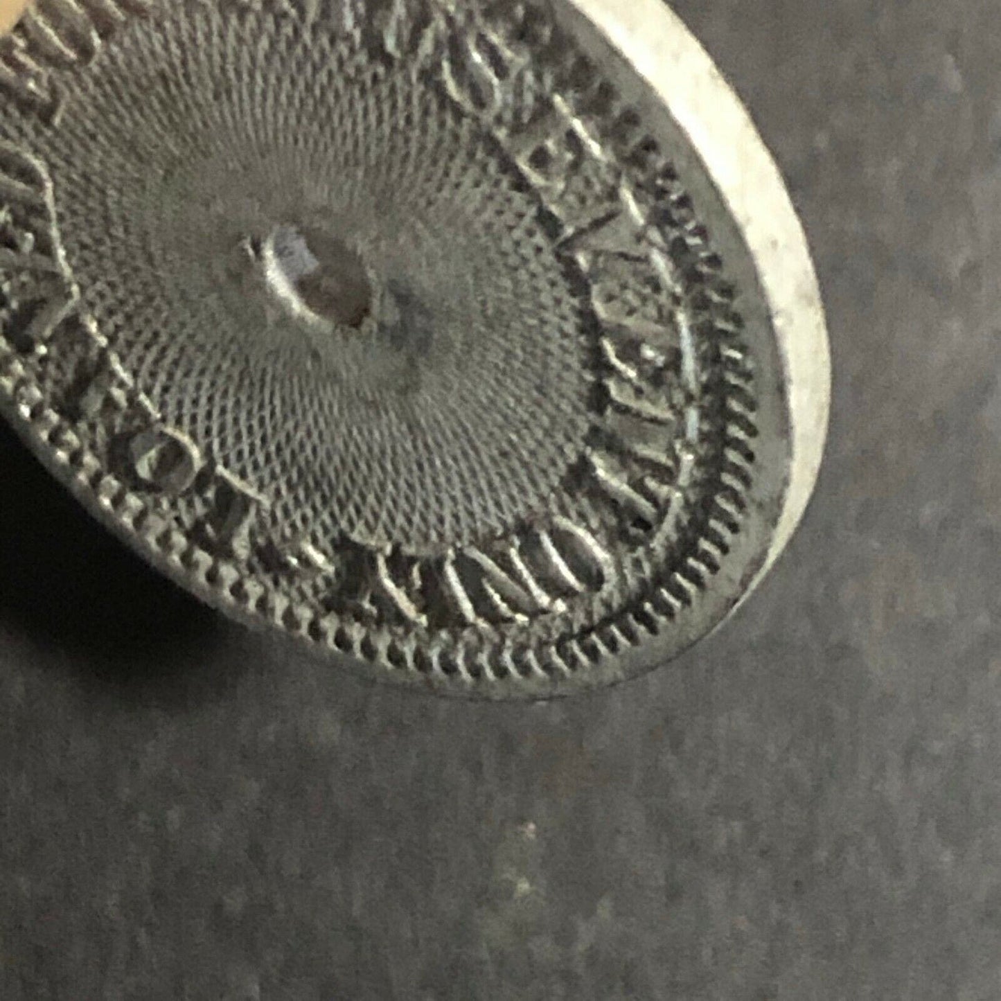 Vintage 21mm Plated Brass "Sportsman Vender Spiral Pattern Token