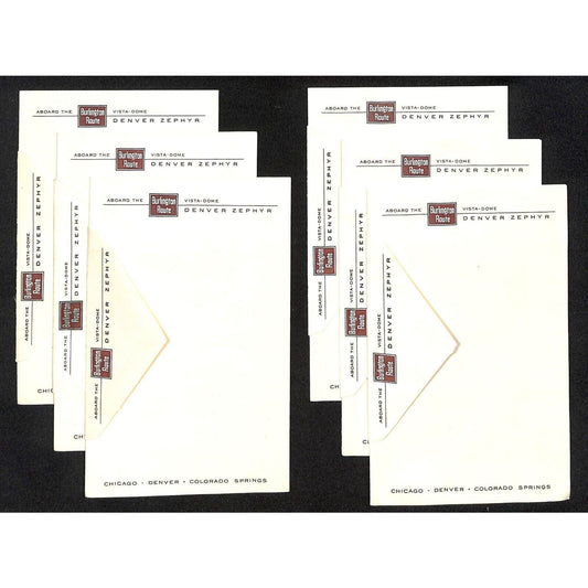 Group of 100+ Railroad En Route Stationary Santa Fe Burlington Route NOS