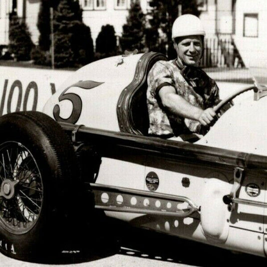 Indy 500 RPPC Postcard "1952 Mike Nazaruk" Official Race Photo Unposted VGC