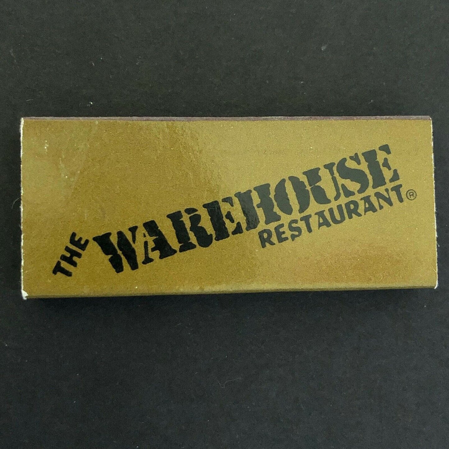 c1970's-80's Wooden Matchbox Matchbook - "Warehouse Restaurant" Marina Del Rey