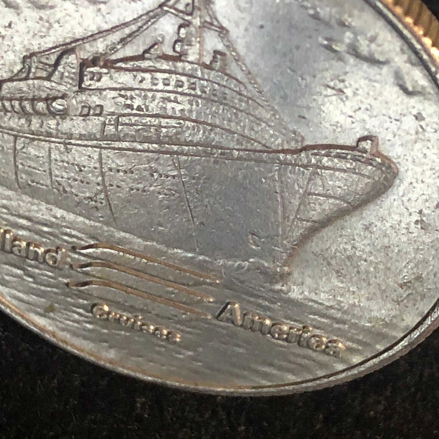 Holland American Cruises Medallion w/ Ship and Activities 37mm 19g VGC c80's-90s