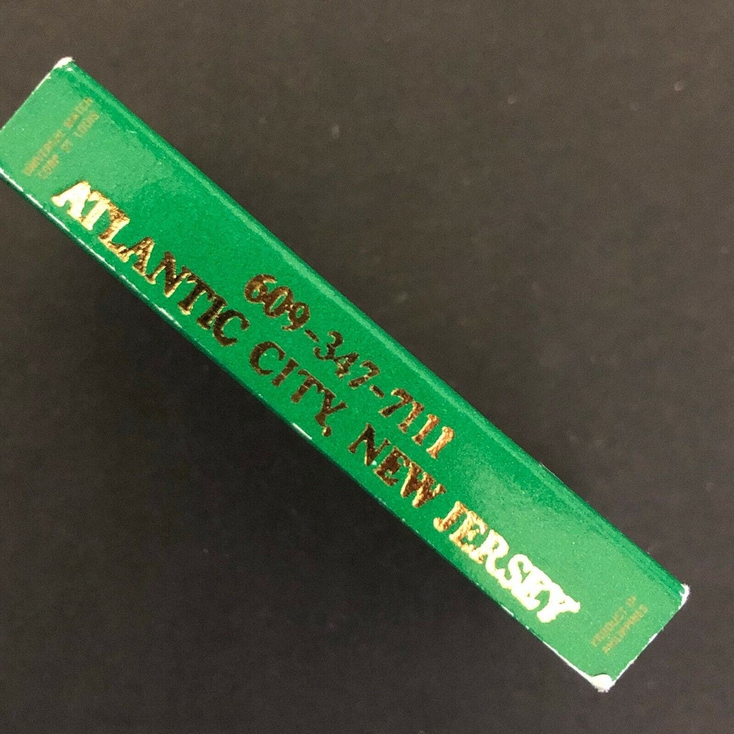 c1980's-90's Wooden Matchbox Matchbook "Caruso's Bally's Grand" Atlantic City