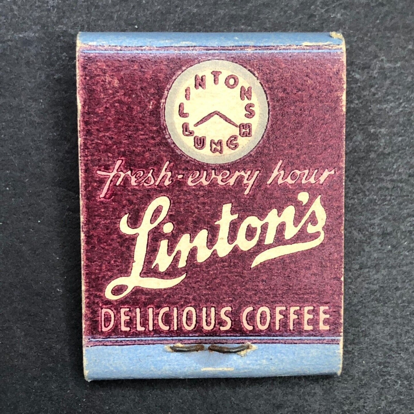 Linton's Friendly Restaurants Full Mini Matchbook c1940's VGC Scarce