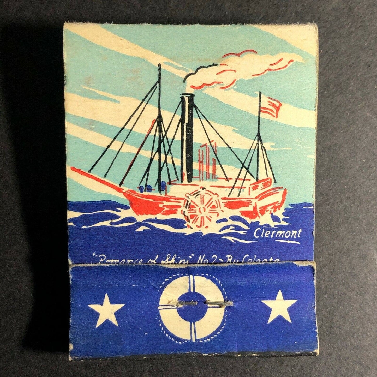 Scarce c1930-40's Full Bottom Strike "Romance of Ships" Matchbook Viking
