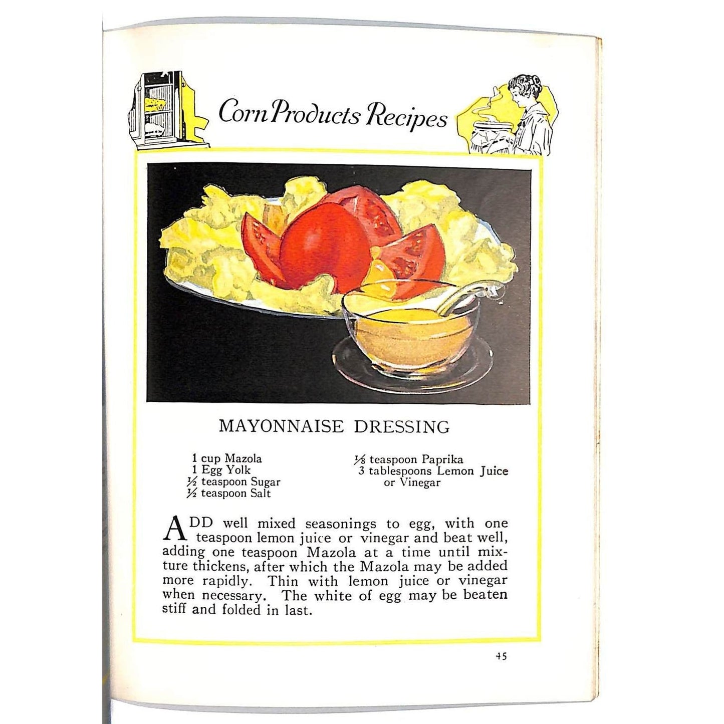 Argo Mazola Karo "Proven Recipes" Booklet 62pp c1920 VGC Anthropomorphic