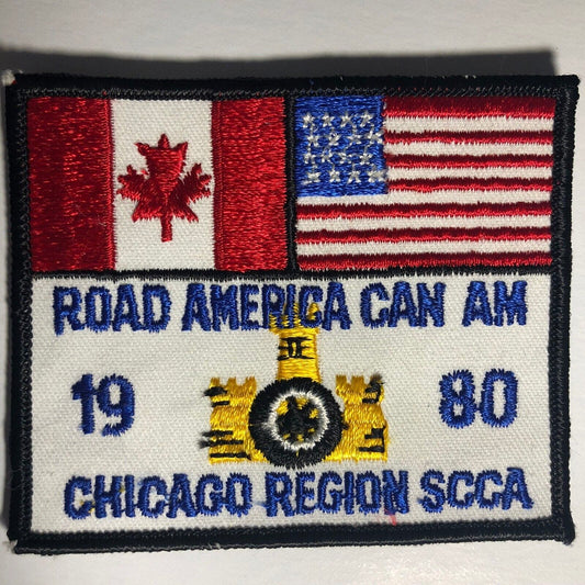 1980 Chicago Region Road America Can Am S.C.C.A. - Vintage Embr. Patch Scarce
