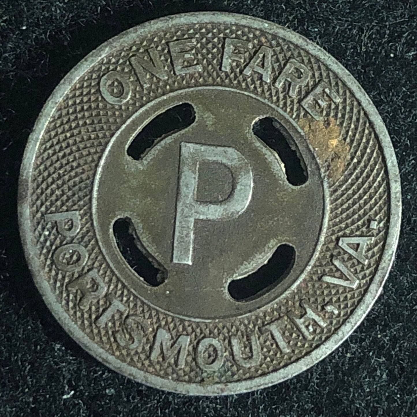 Portsmouth, VA One Fare Transit Token 23mm