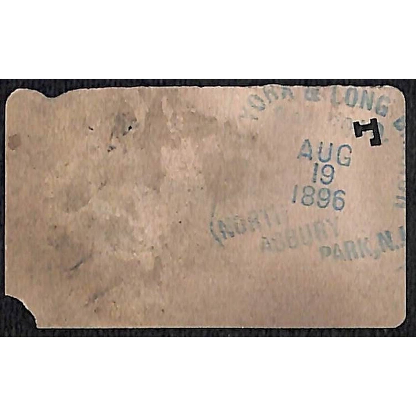 New York & Long Branch Railroad 1896 Write-In Franklin, PA #1401