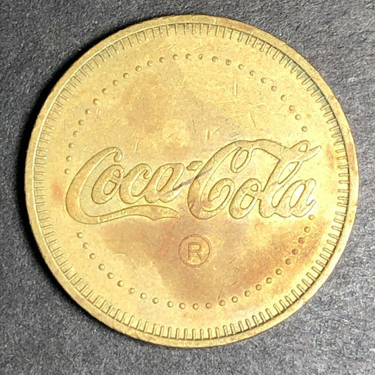 22mm Coca Cola Crosstown Arcade & Soda Fountain Brass Token