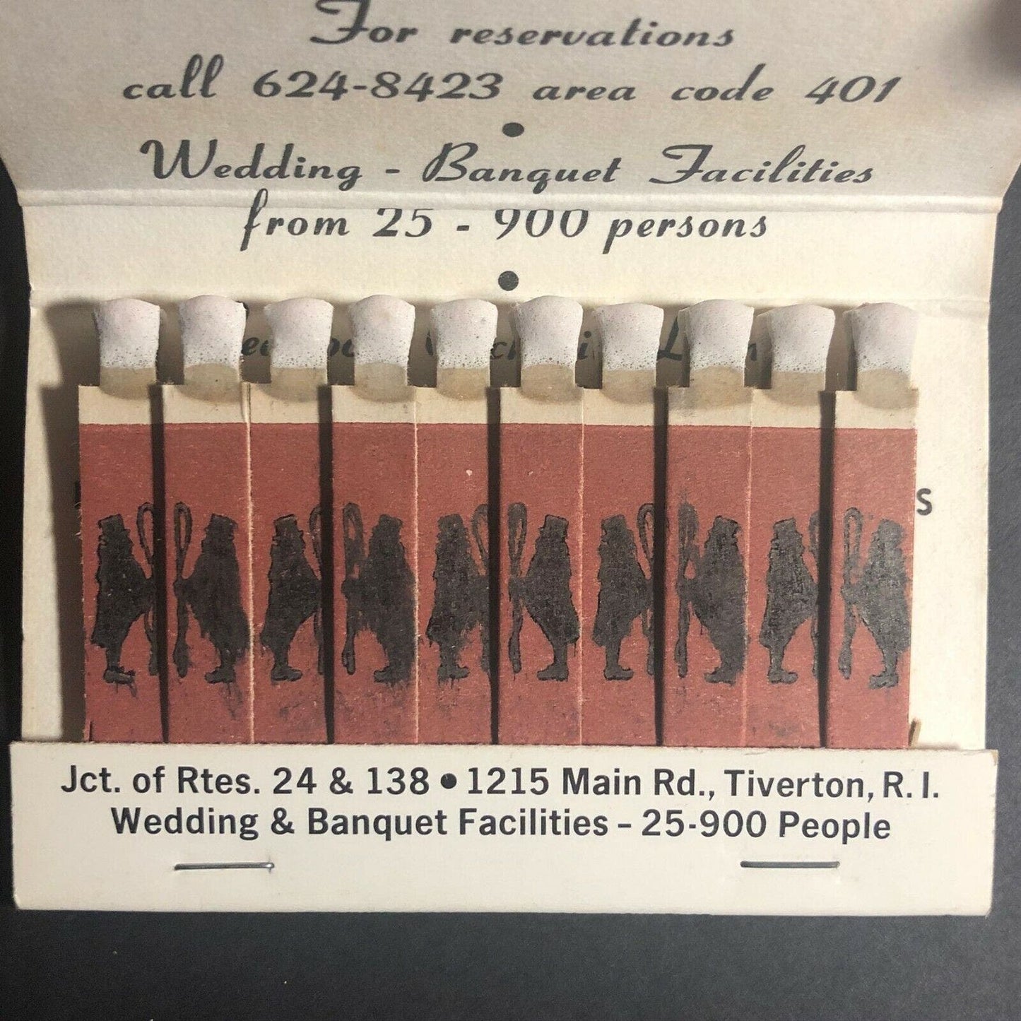 Scarce 70-80's Full Matchbook "The Coachmen" Tiverton, RI FEATURE
