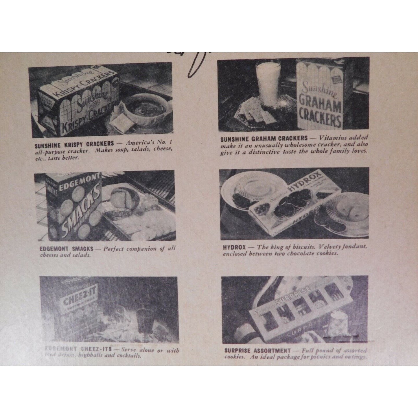 Howell A. Seaver "Groceries And Meats" 1940 Calendar Williamstown Vermont