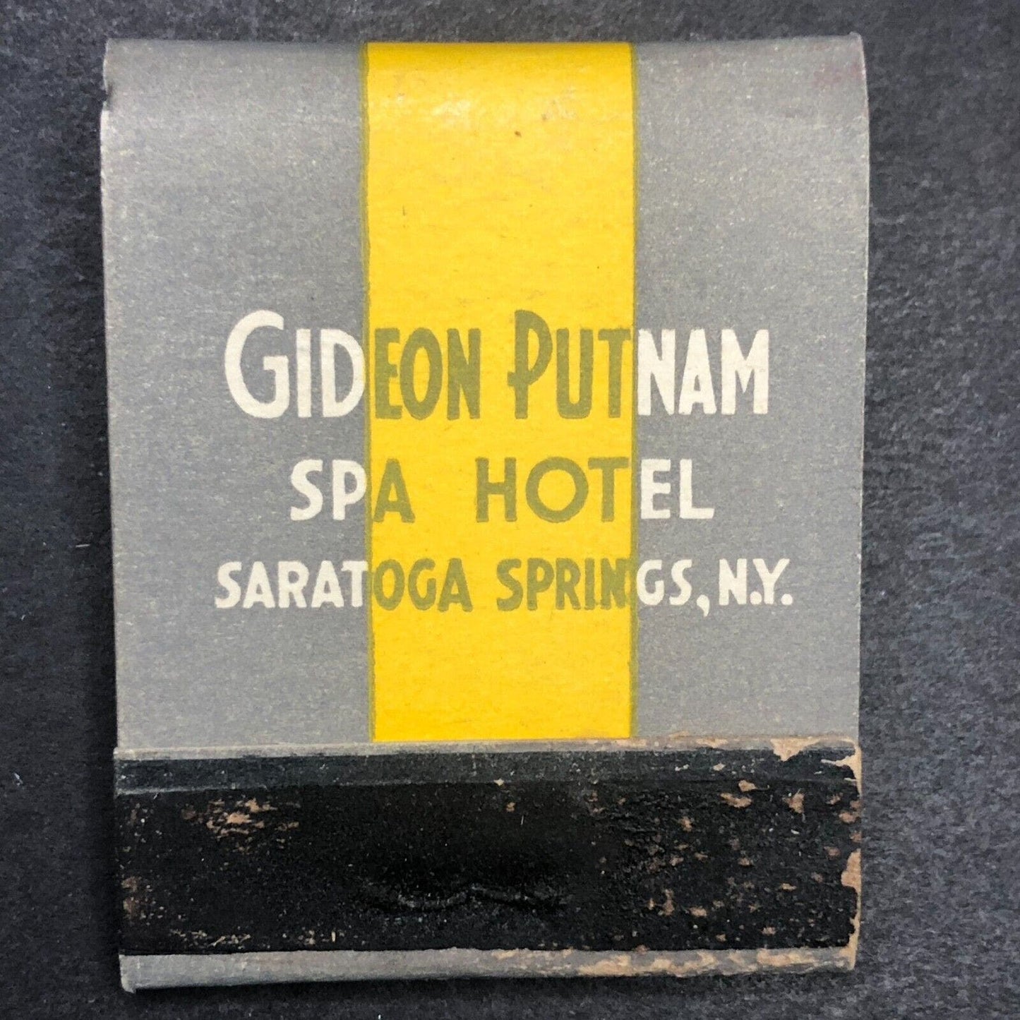 Gideon Putnam Spa Hotel Saratoga Springs, NY Full Matchbook c1940's Scarce VGC