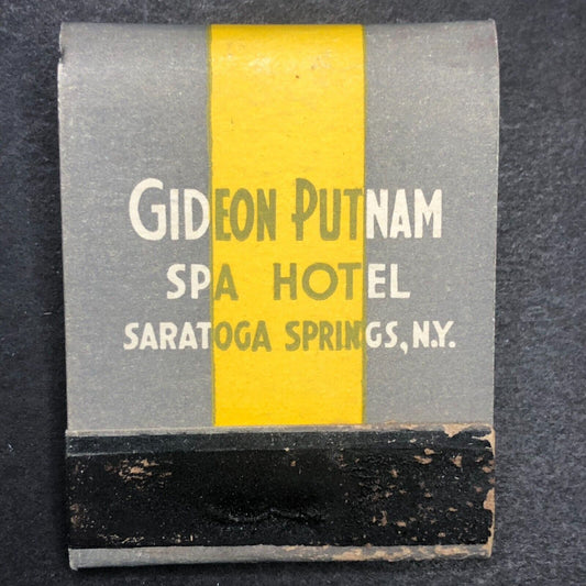 Gideon Putnam Spa Hotel Saratoga Springs, NY Full Matchbook c1940's Scarce VGC