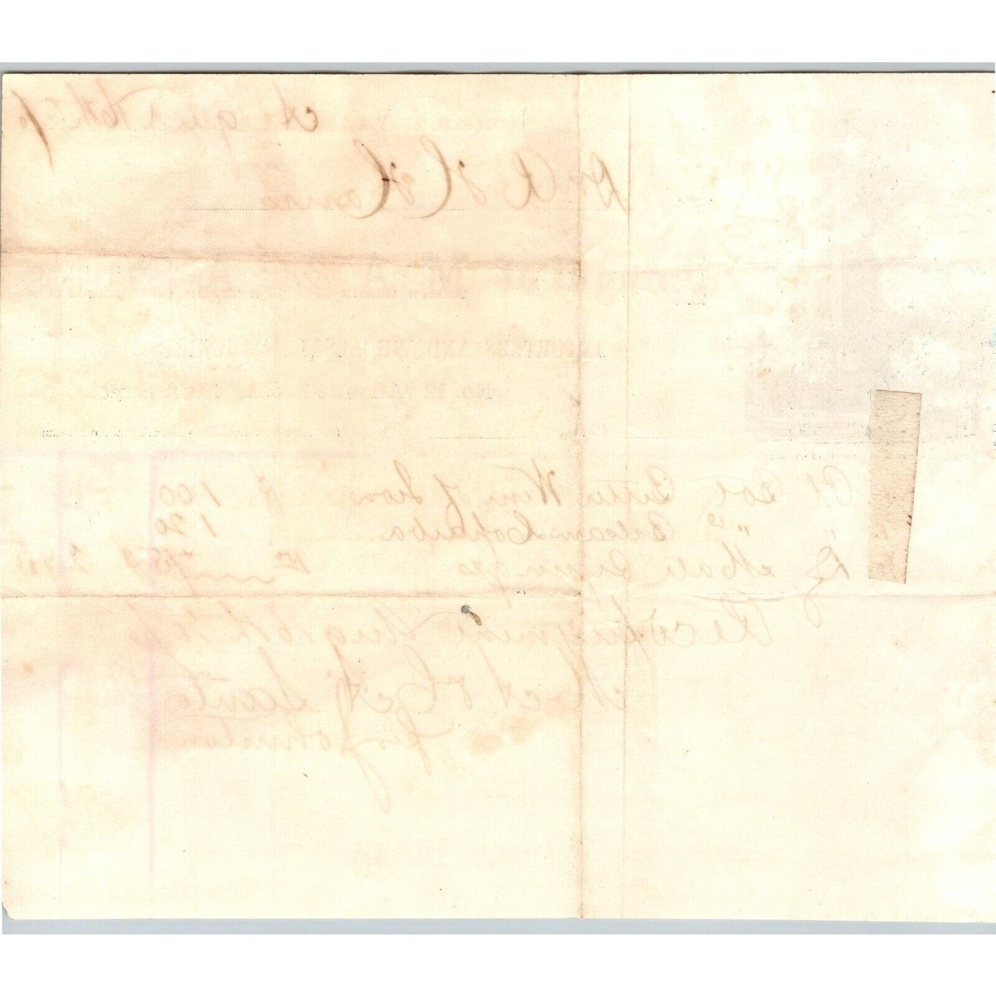 Norfolk VA M.A. & C.A. Santos Drug Store Druggists 1870 Billhead Scarce Vignette