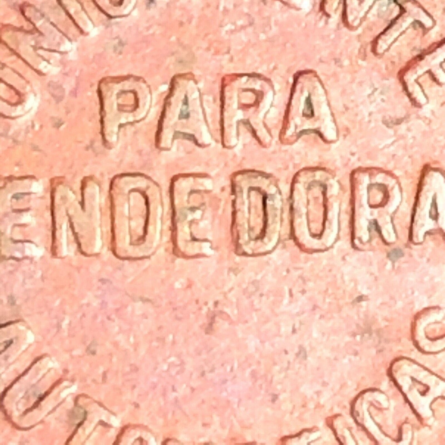 18.2mm Coca M.R. Ficha Para Unicamente Vendadores Automaticas Cola Brass Token