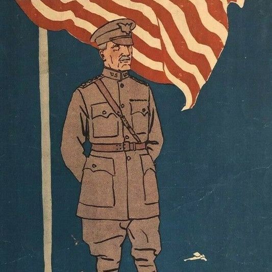 Vintage WWI Sheet Music "Pershing's Army Song"