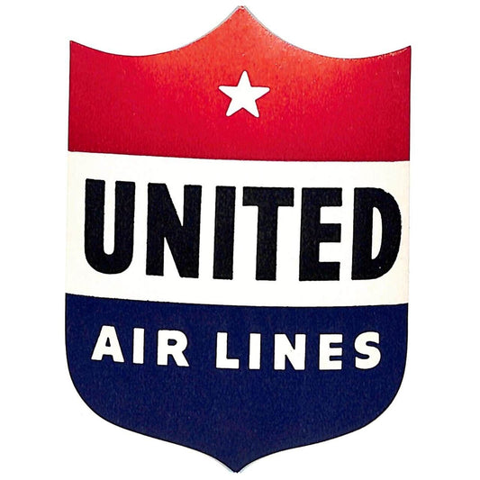 Delta Airlines Shield Die Cut - Red White Blue Luggage Label