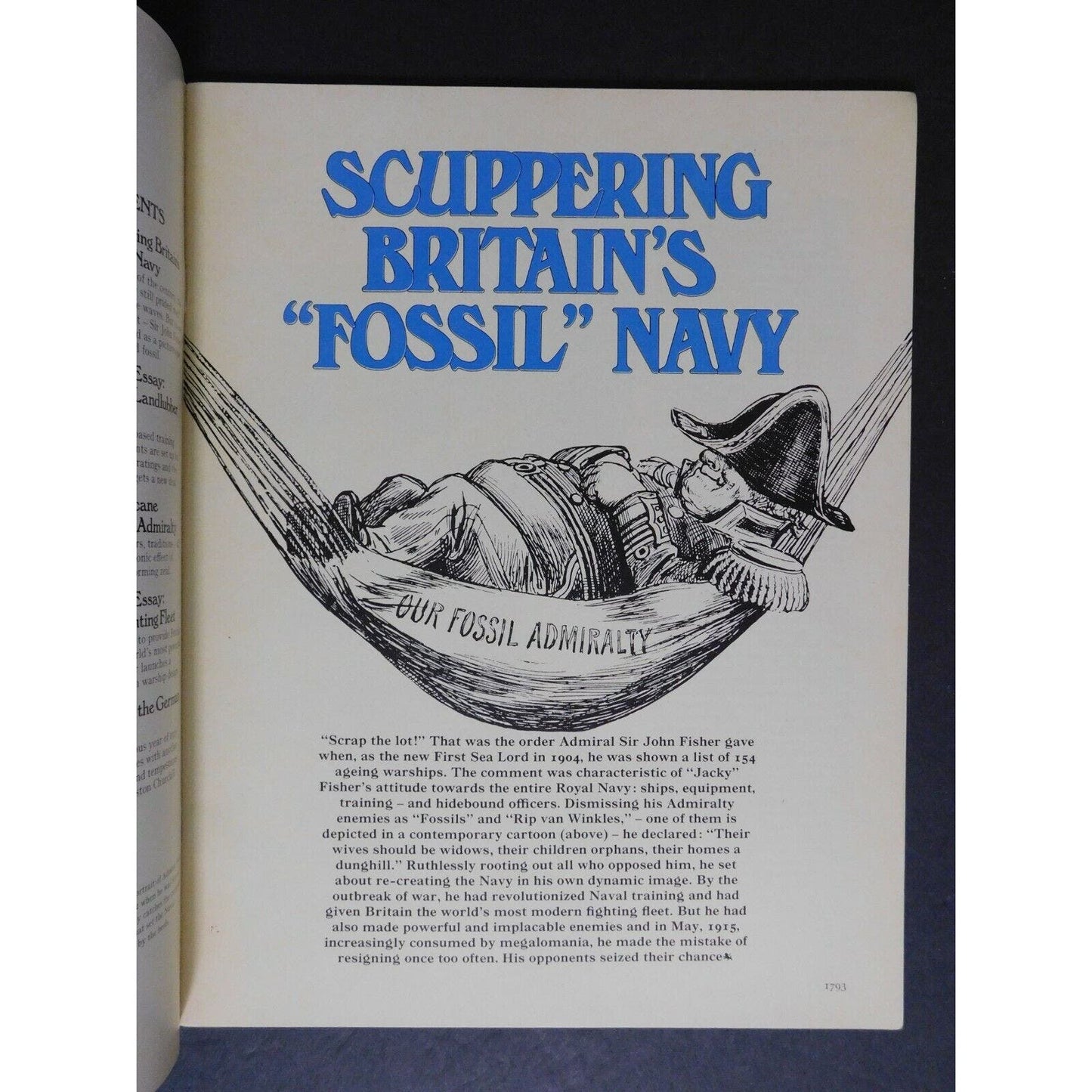BBC's c1973 "The British Empire" Fighting Admiral Fisher 26pgs.
