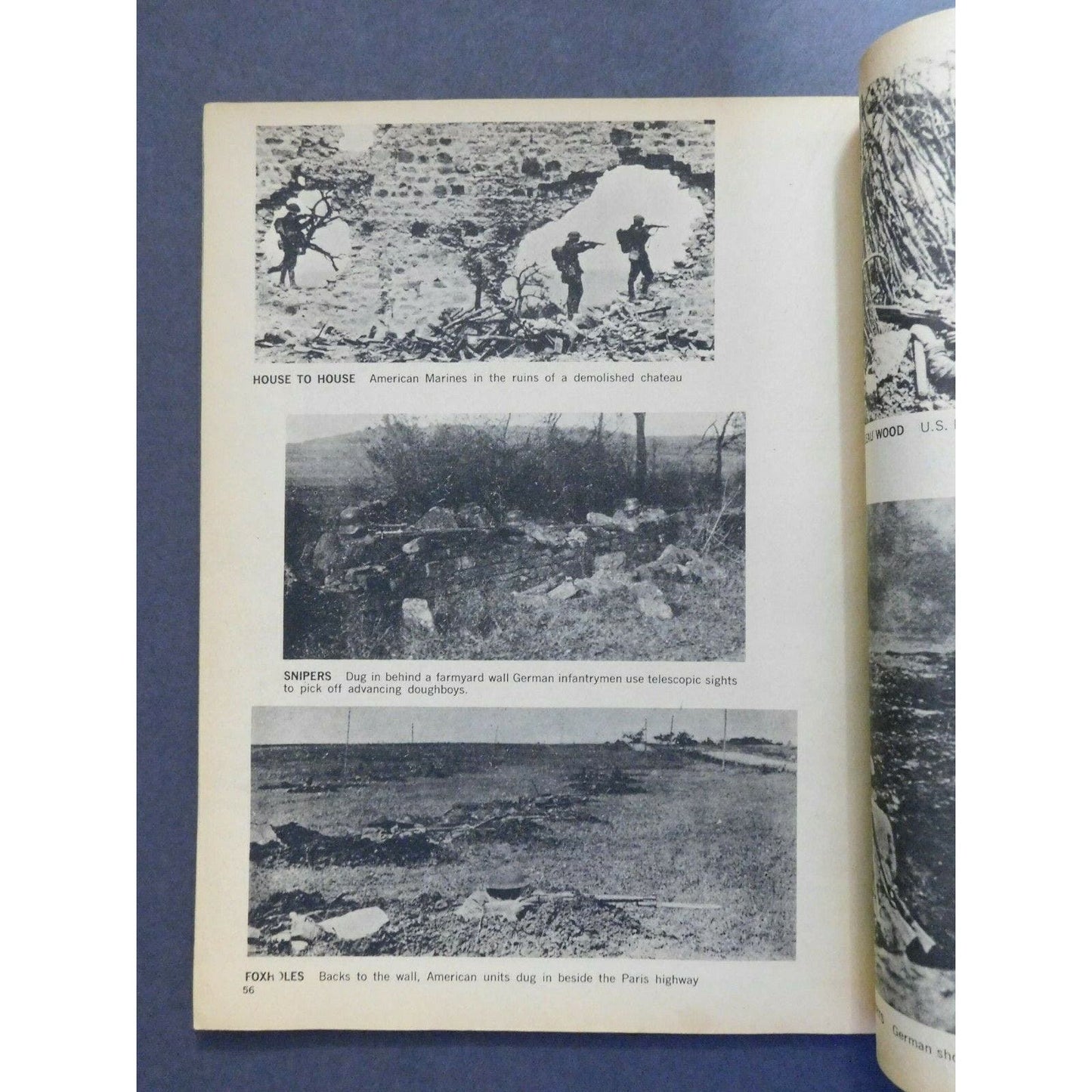 WWI Era c1963 "First World War" Many Trench Action Photos - Missing Cover 64pgs