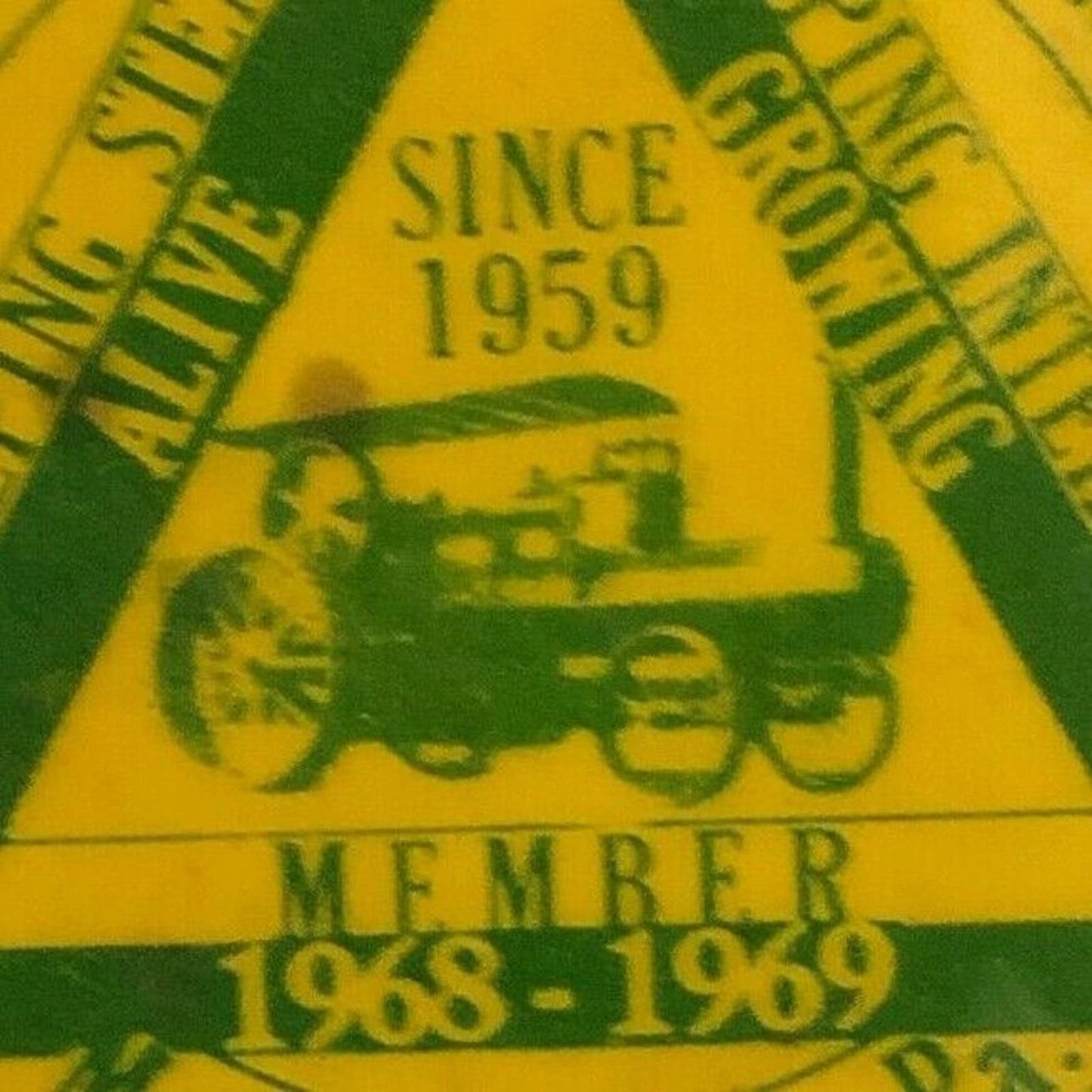1968-69 Williams Grove Steam Engine Historical Mechanicsburg, PA Pin Back Button